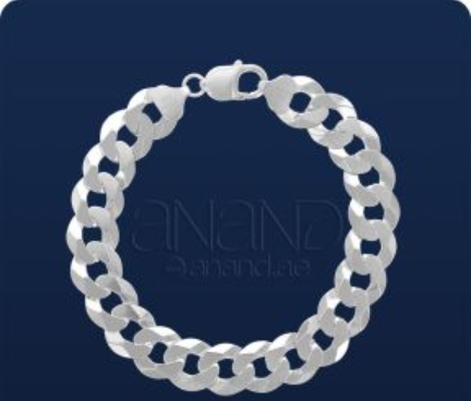 925 Silver Curb Bracelet 3.5mm