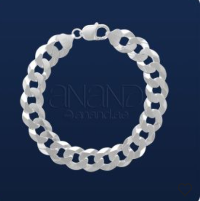 925 Silver Curb Bracelet 5.25mm