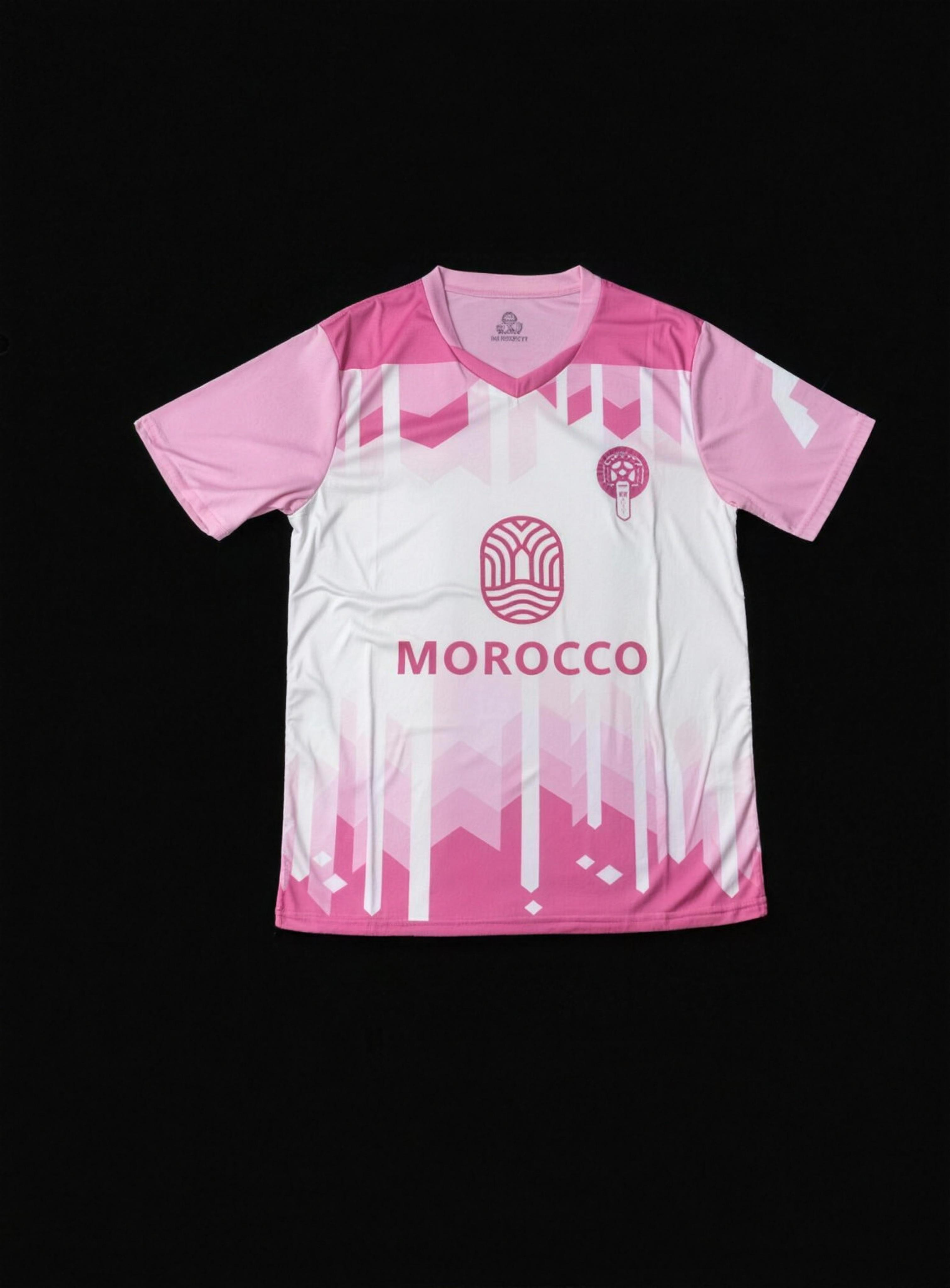 Morocco Pink Jersey 2025/2026 - upscaled