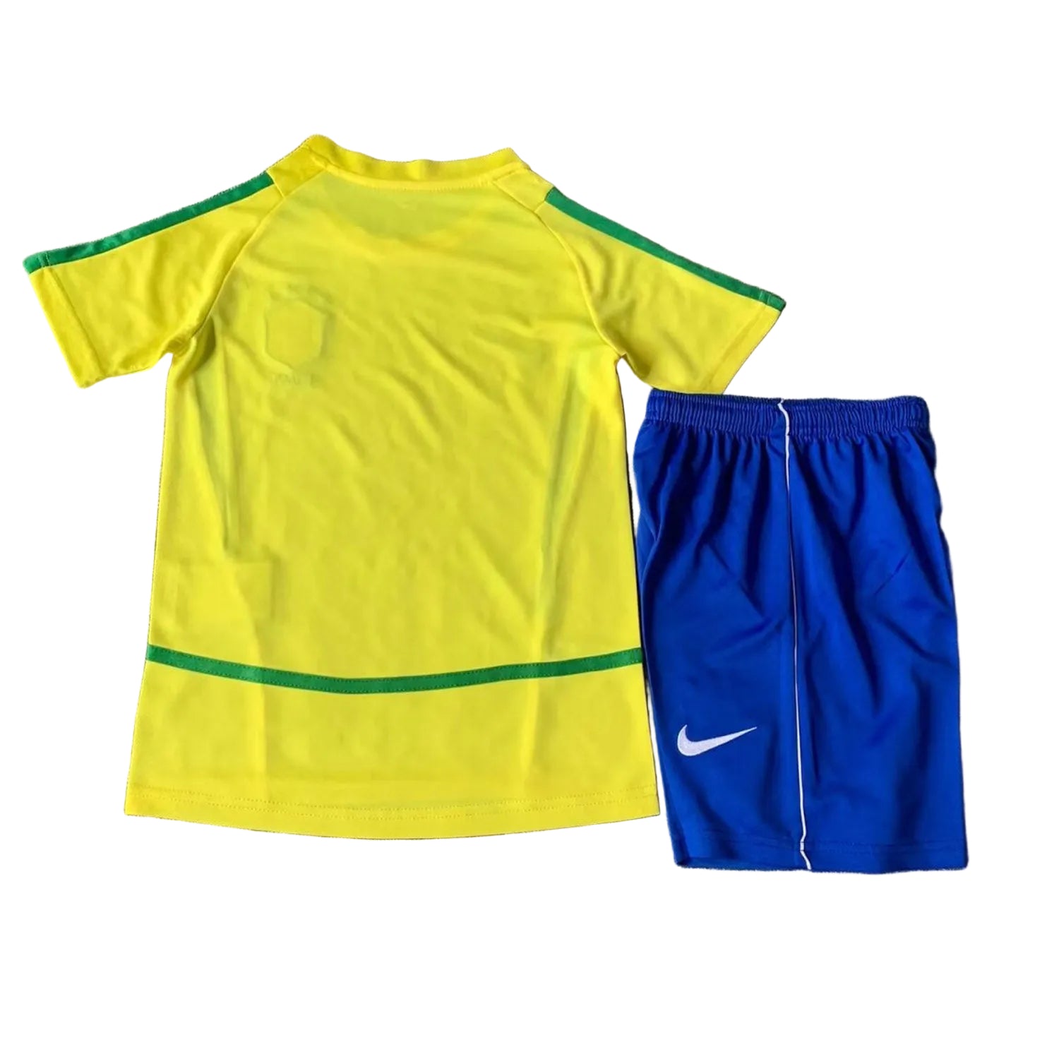 Retro 2002/2003 Brazil Home Kids Set
